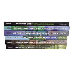 Mark Cheverton Minecraft Unofficial Adventure 6 Book Lot Sky Pony Press